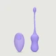 Silicone op afstand bediende vibrerende eierstimulator - Paars