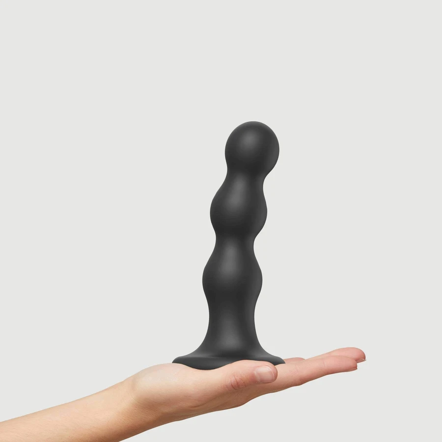 Plug Balls Grote Siliconen Premium Dildo met Zuignap - Zwart