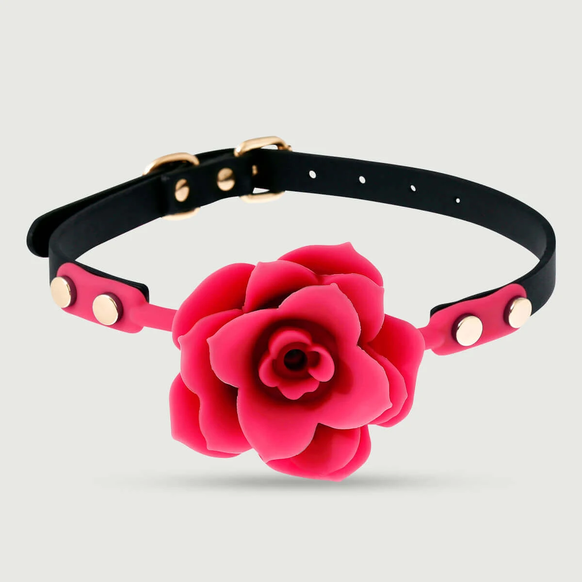 Roze bal knevel met verstelbaar bandje - Fuchsia
