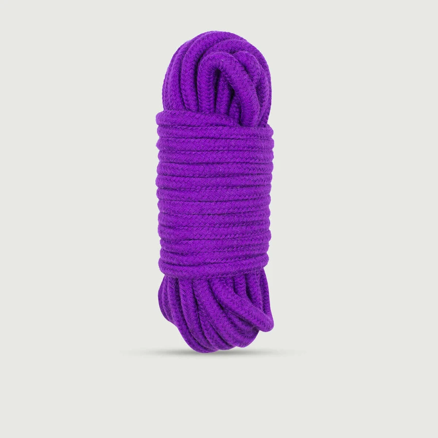 Bondage-Seil aus Baumwolle 5 m - Lila