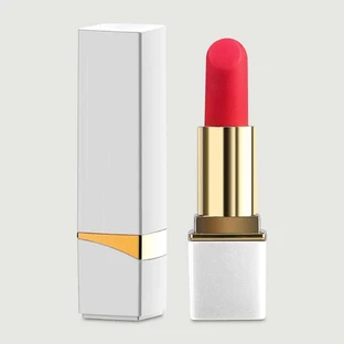 Mini vibratore a rossetto discreto - Bianco