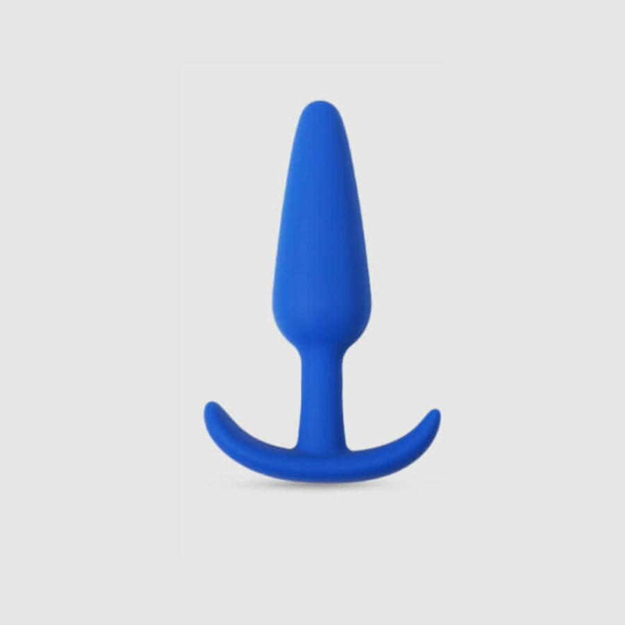 Anal Beginner's Large Silicone Butt Plug - Azul