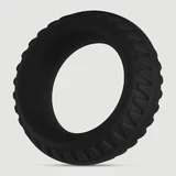 Forto F-12 35 mm Cock Ring Met Buitenribben - Zwart