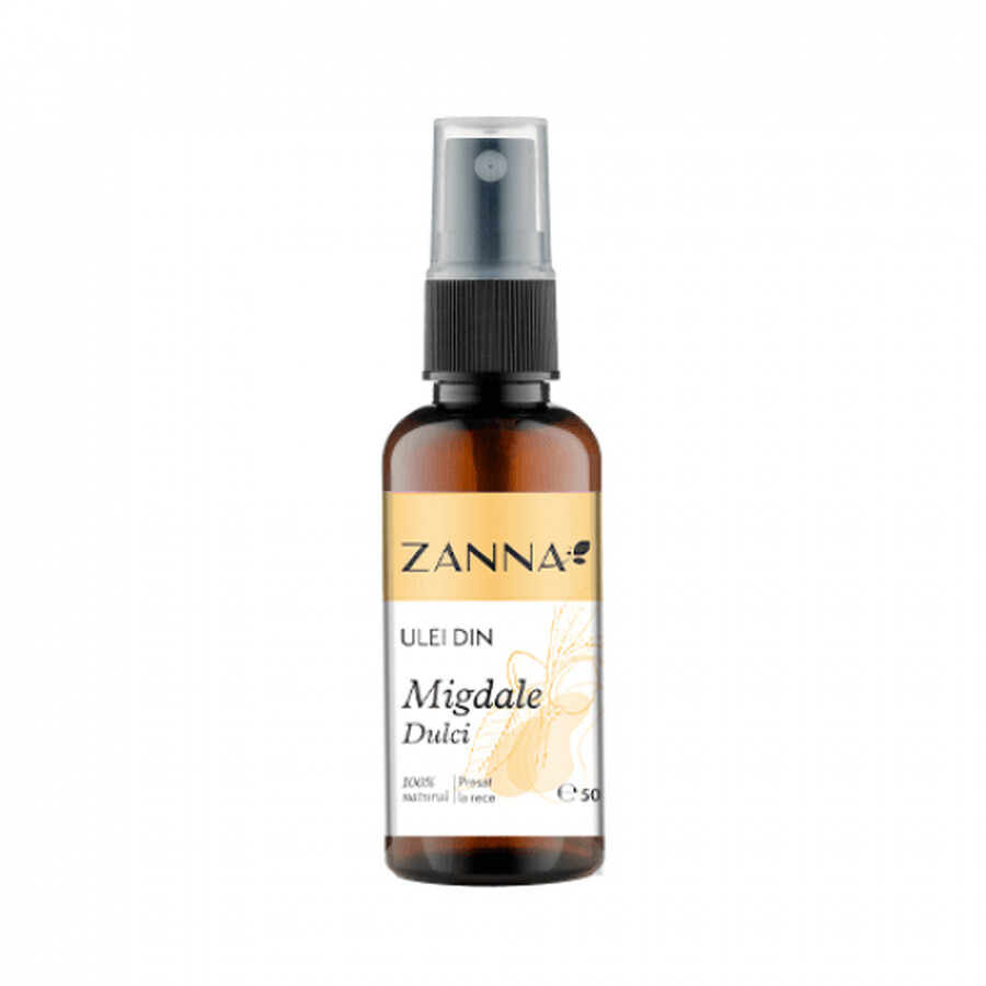 Sweet almond oil, 50 ml, Zanna