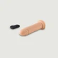 R15 op afstand bedienbare realistische siliconen vibrator met zuignap - Vlees