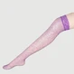 Bunte Serie Netzstrümpfe - Lila - Small/Medium