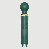 Ultra Vibe Powerful Silicone Massage Wand Vibrator With Handle - Green