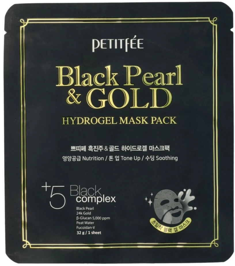 Petitfee Zwarte Parel & Goud Masker Pak 32 g