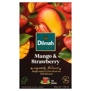 Dilmah Ceylon Schwarztee Mango-Erdbeere 20 Beutel