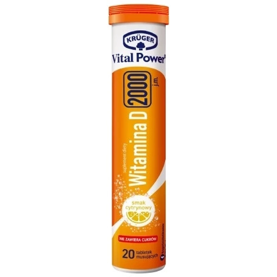 Kruger Vital Power Vitamina D 2000 UI. 20 comprimate ...