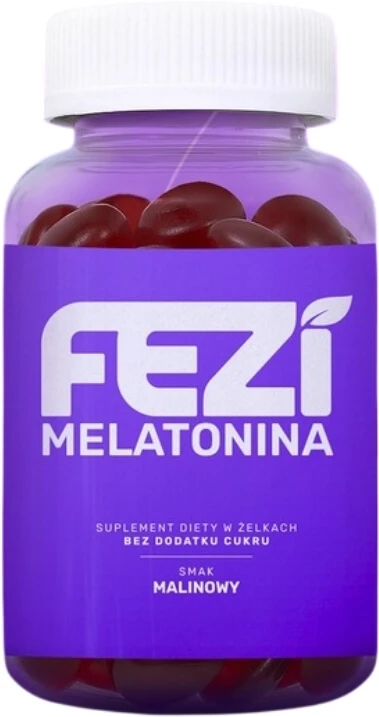 FEZI Melatonine Framboos Geleibonen zonder suiker 180 g