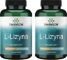 Swanson L-Lysine 500mg 100 capsules Multi-pack x 2
