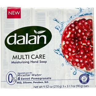 Zestaw mydeł w kostce Dalan Multicare Owoce Granatu 3 x 90 g