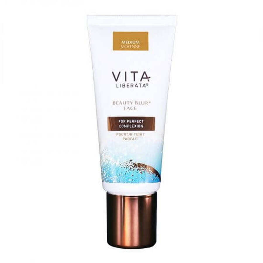 Beauty Blur gezichtsverkleurende primer, medium tint, 30 ml, Vita Liberata