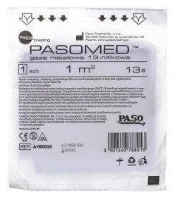 PASOMED niet-steriel verbandgaas 13 draden 1 m2 1 stuk