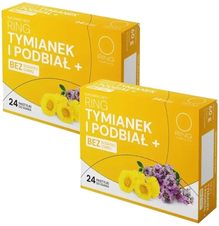 Ring Tijm en hoefblad + zonder toegevoegde suiker 24 zuigtabletten voor ...