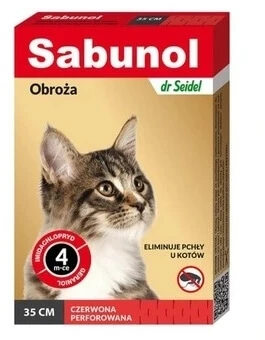 Sabunol 35 cm kattenhalsband tegen vlooien 1 stuk