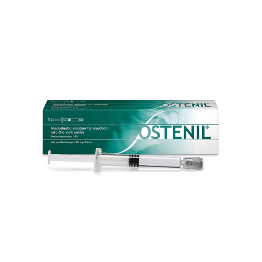 Ostenil, 20mg/2ml hyaluronzuur injecteerbare oplossing voor infiltratie, 1 voorgevulde spuit, TRB Chemedica