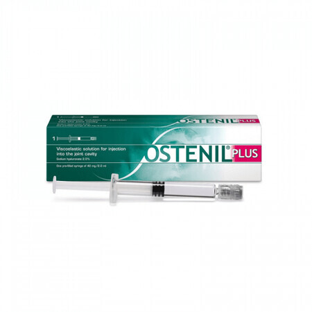 Ostenil Plus, 40mg/2ml hyaluronzuur injecteerbare oplossing voor infiltratie, 1 voorgevulde spuit