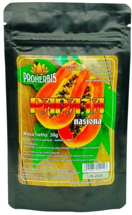 PROHERBIS Papaja zaden 30 g
