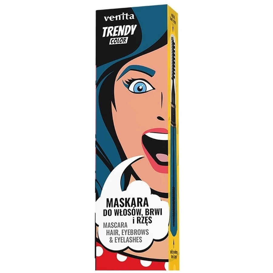 Venita Trendy Color 3-in-1 Mascara for eyelashes, eyebrows and hair No. ...