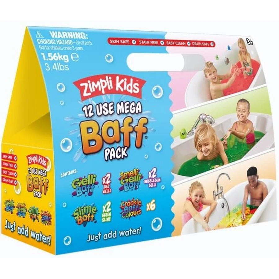 Mega Baff Pack set per il bagnetto in polvere Zimpli ...