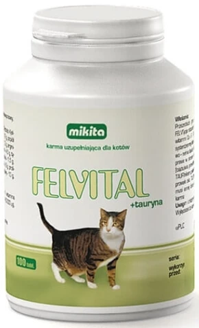 MIKITA FELVITAL + TAURINE 100 TABLETTEN CONDITIE EN GEZICHTSVERMOGEN