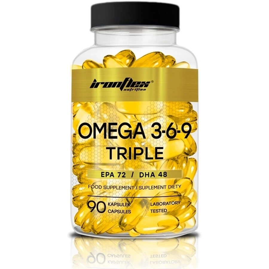 IronFlex Omega 3-6-9 Triplu 90 capsule