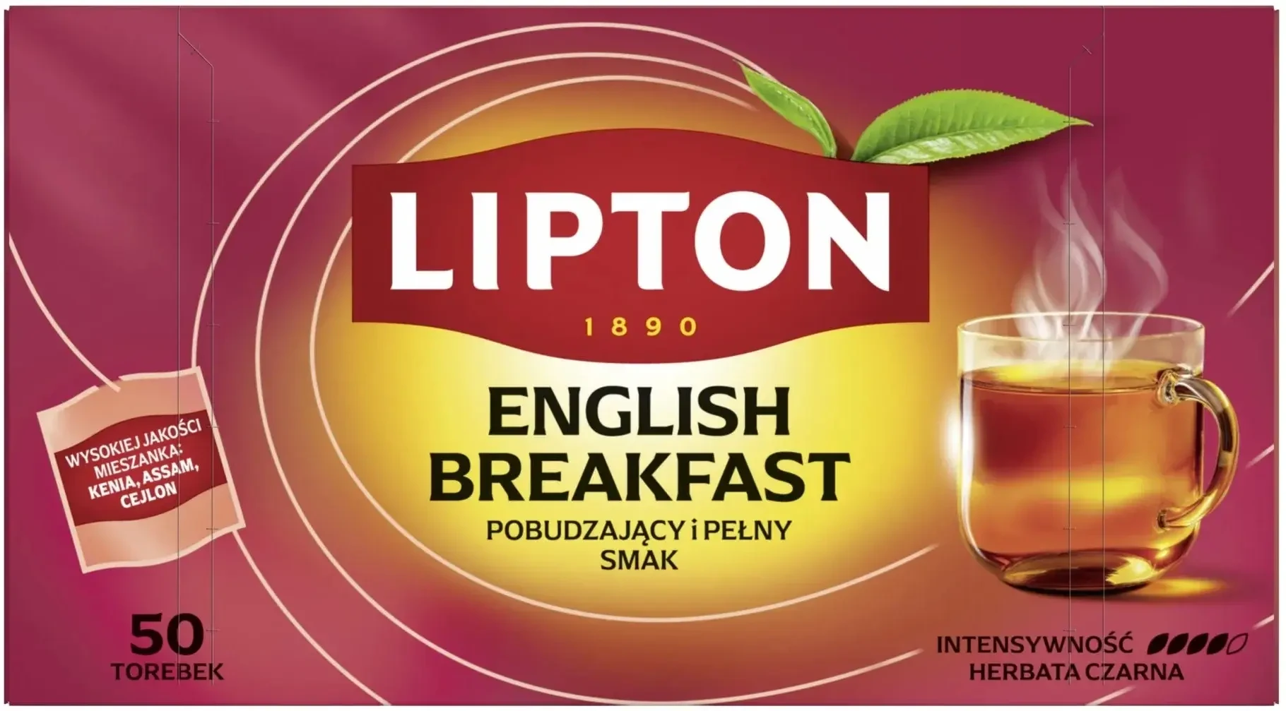 Lipton Engels Ontbijt Zwarte Thee 50 builtjes
