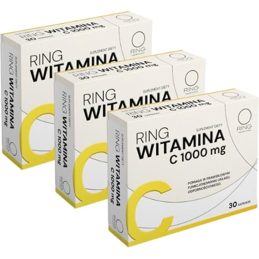 Ring Vitamin C 1000 mg 30 capsules Multipack x 3