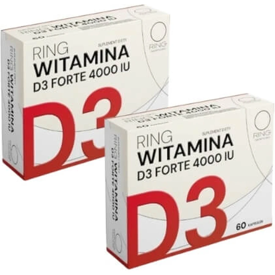 Ring Vitamin D3 Forte 4000 IU 60 Kapseln Multipack x 2
