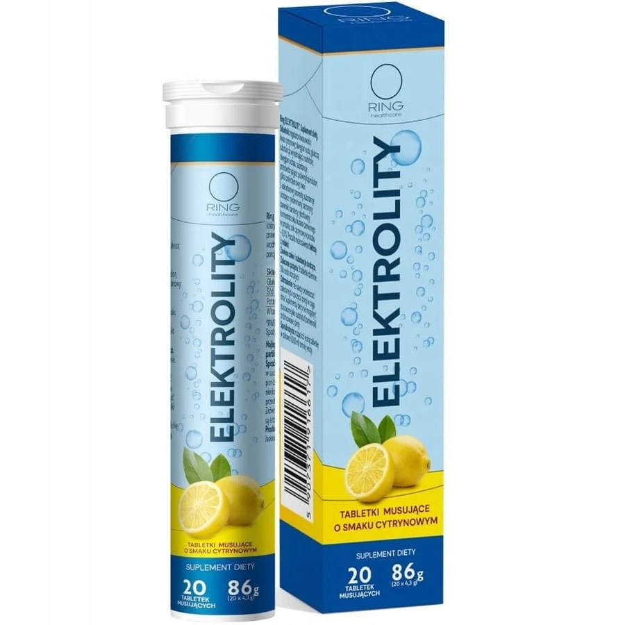 Ring Electrolytes with lemon flavor 20 effervescent tablets