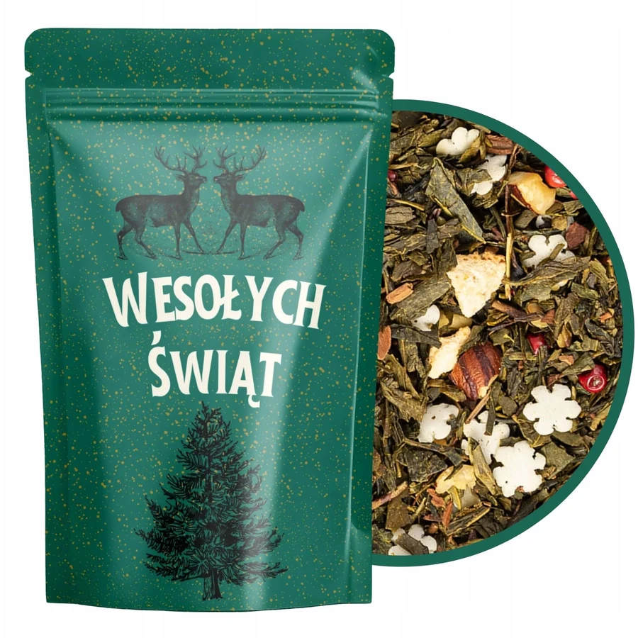Green Touch Christmas Spark Tea Fulgii de zăpadă verzi ...