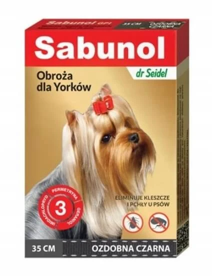 Sabunol GPI vlooienband 35cm zwart decoratief