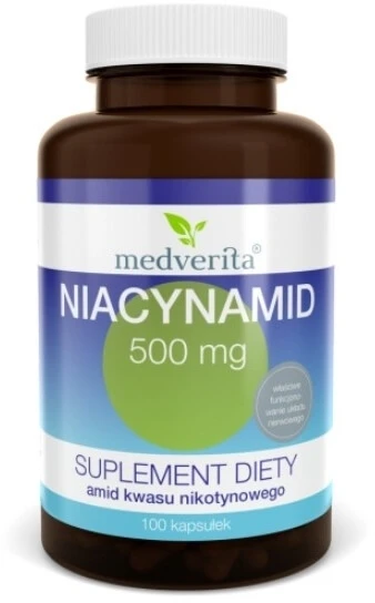 Medverita Niacinamide 500 mg 100 capsules