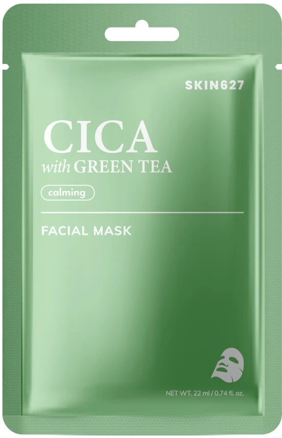 SKIN627 Cica en groene thee gezichtsmasker 22 ml