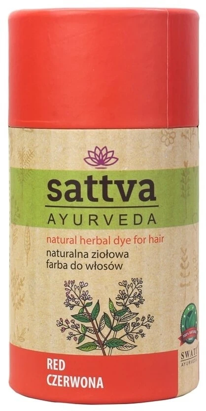 Sattva Natuurlijke haarverf Puur Rood 150 g