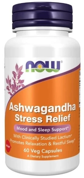Now Foods Ashwagandha Stress Relief 60 plantaardige capsules