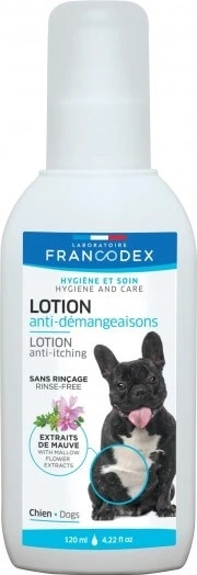 FRANCODEX Anti-jeuk lotion voor honden 120 ml.