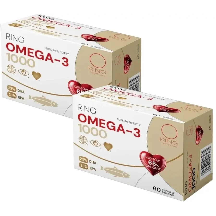 Ring Omega-3 1000 60 kapsułek Wielopak x 2: ceny i cechy