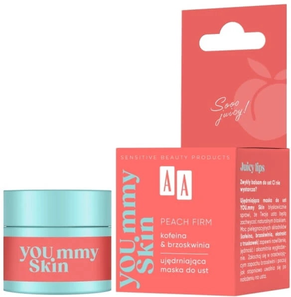 AA Yoummy Skin Peach Firm Verstevigend Lip Masker 10 g