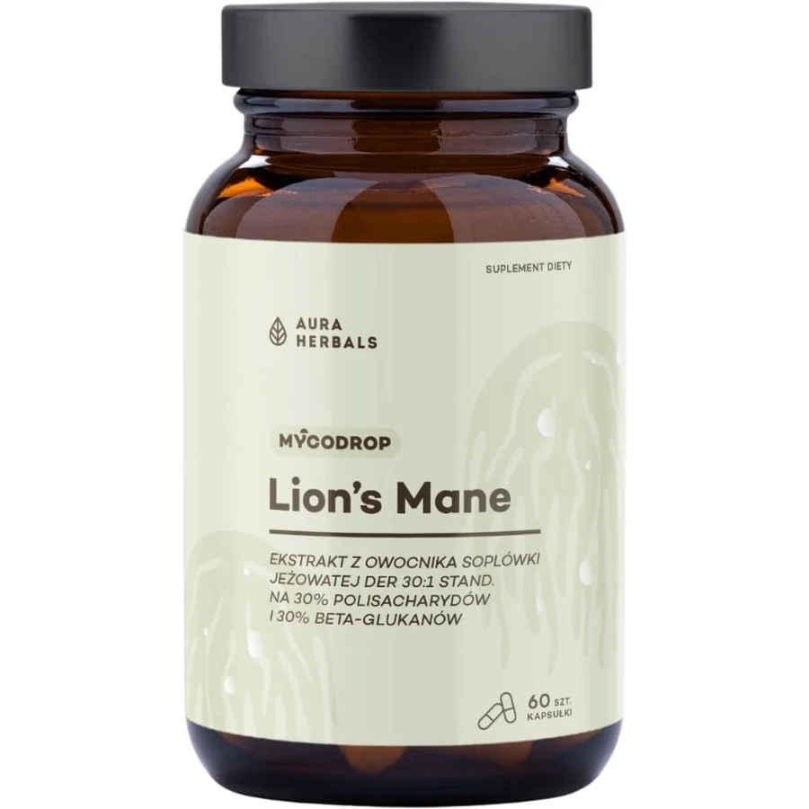 Mycodrop Leeuwenpoot 30:1 30% Beta-Glucaan 60 capsules
