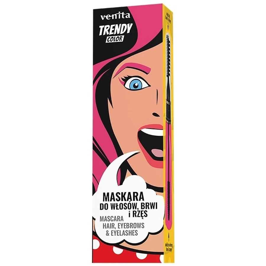 Venita Trendy Color Mascara 3-en-1 pour cheveux, sourcils et cils No. ...