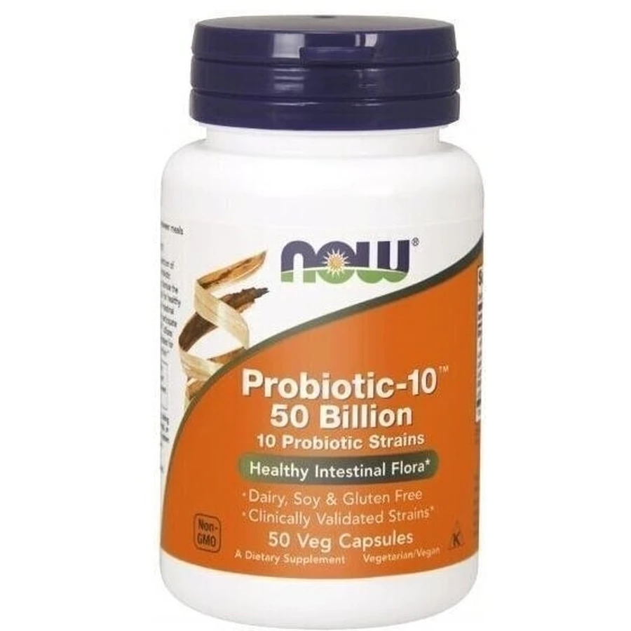 NOW FOODS PROBIOTIC-10 50 Bilion 50 Kapseln.