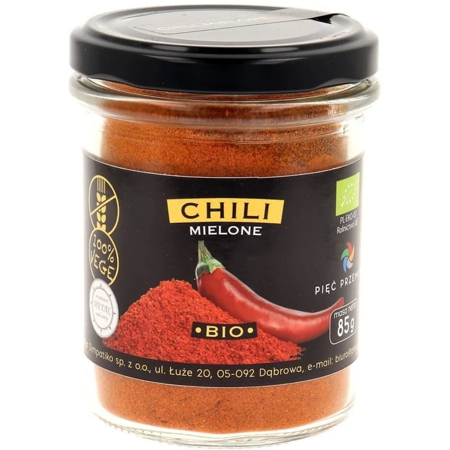 Cinco Transformaciones Chile molido sin gluten BIO 85 g