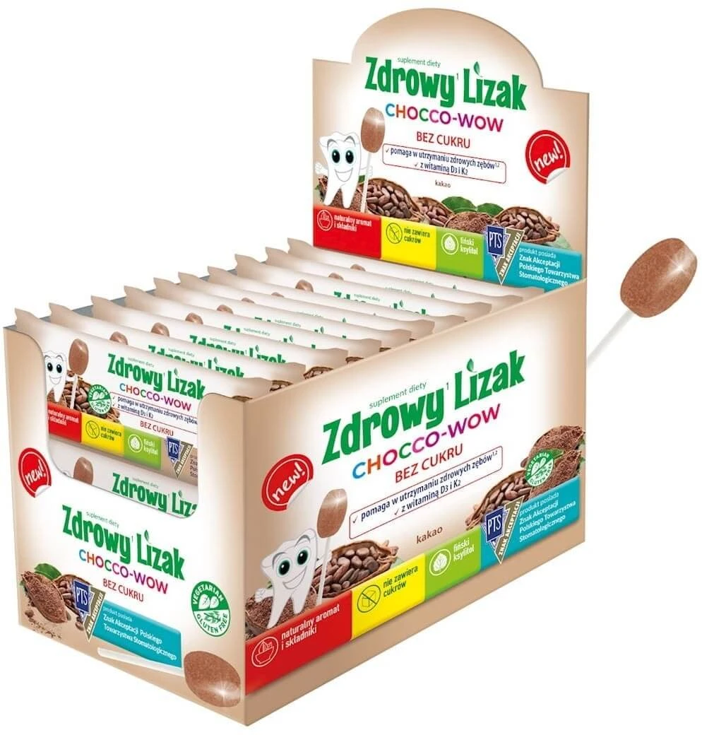 Gezonde Chocco-wow cacaololly 40 stuks
