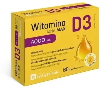 Get Health Vitamine Forte Max D3 4000 IE. 60 capsules