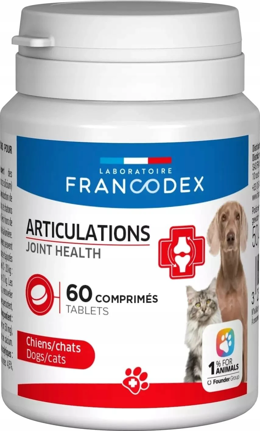 FRANCODEX Voedingssupplementen voor gezonde gewrichten voor honden en katten ...