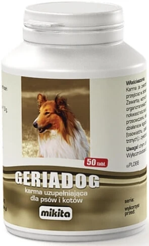 MIKITA GERIADOG 50 TABLETTEN VOOR OUDERE, VERZWAKTE HONDEN, ...