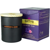 Sattva Kaars Sojakaars Lavendel en Indische Roos 200ml